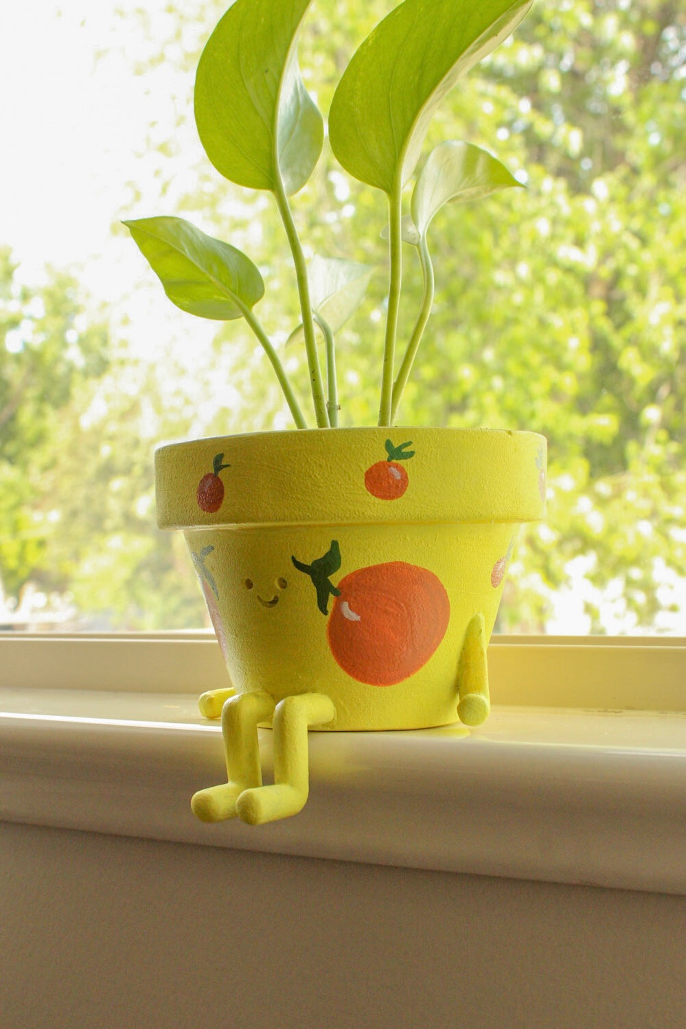 Hand-Painted Pot