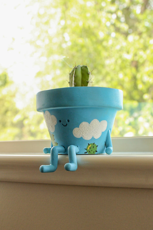 Hand-Painted Pot