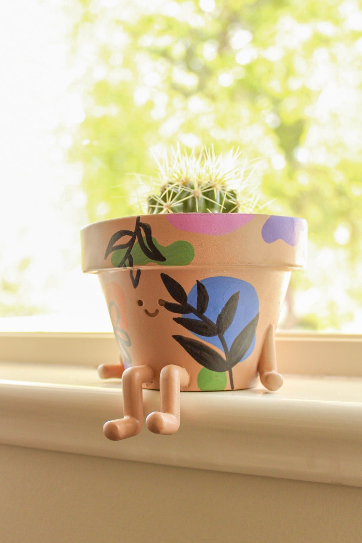 Hand-Painted Pot